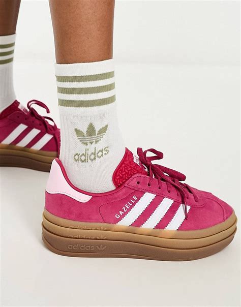 gazelle bold platform sneaker pink.